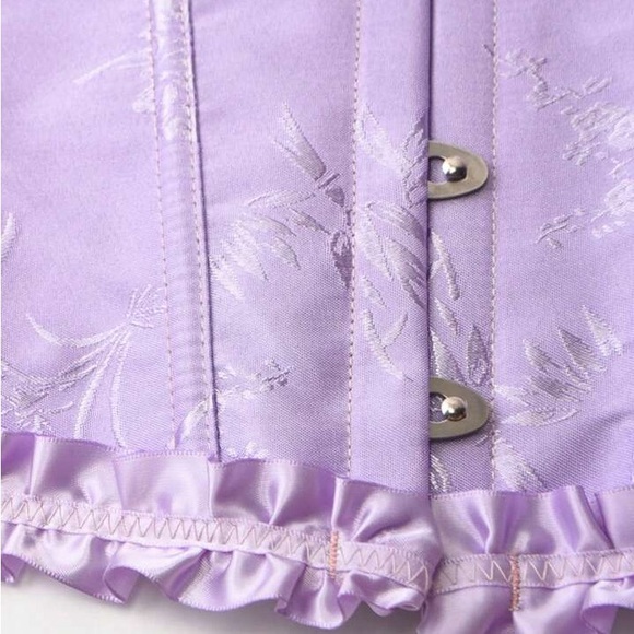 Elegant Purple Corset Top - Picture 3 of 5